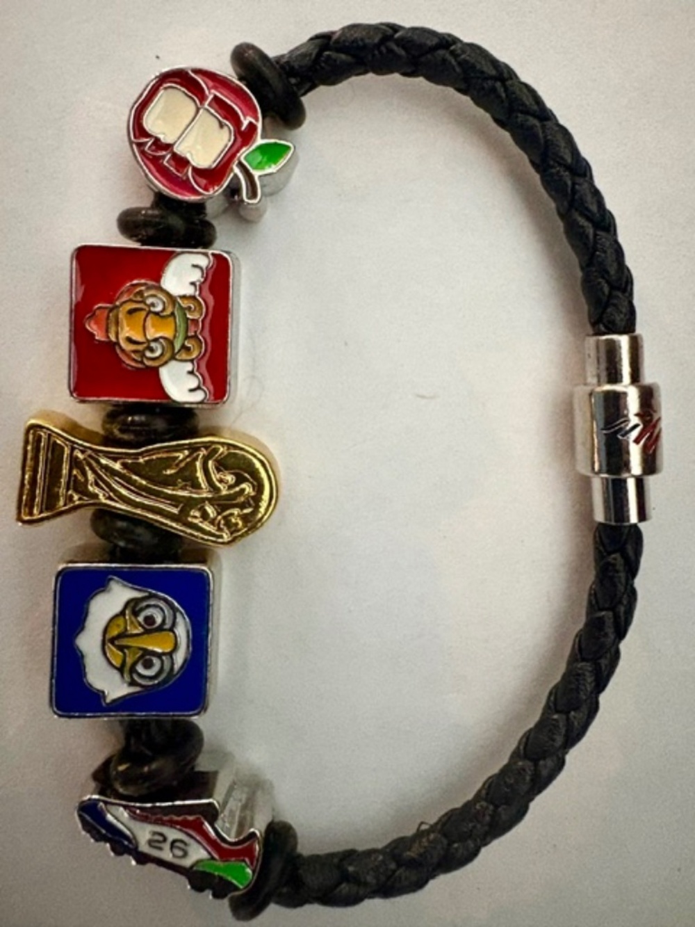 FIFA FAN FAV Bank of America Bracelet with World Cup, Mascots & Soccer Charms!
